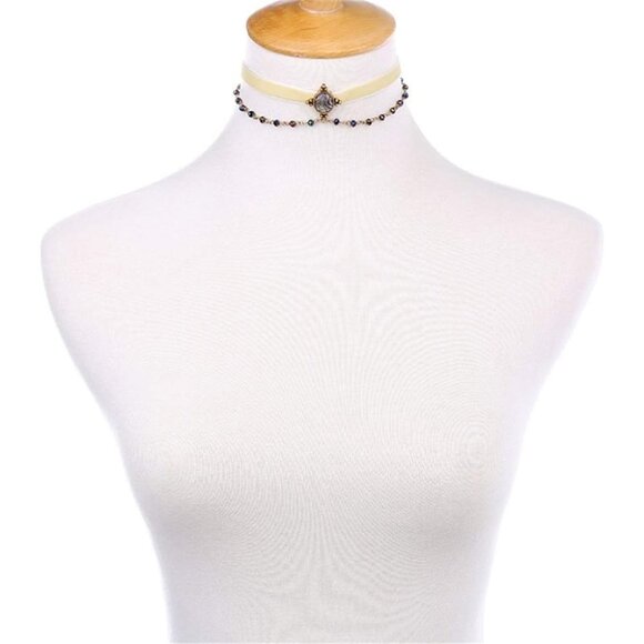 Multilayer Necklace, Vintage Star Choker Chain Leather Pendant Layer for Women J - Picture 8 of 9